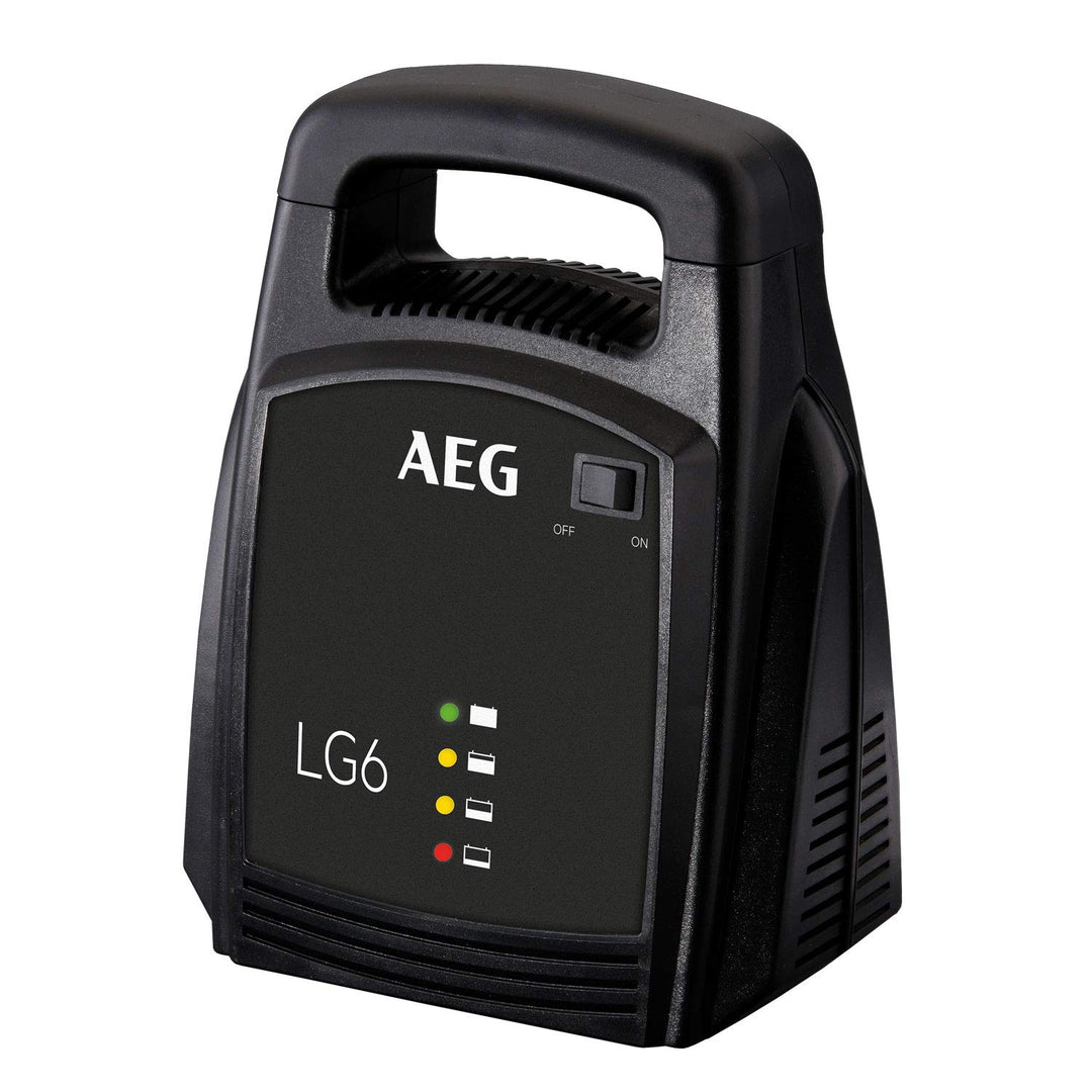 AEG Automotive LG 6 Batterieladegerät,12V 6A, automatische Ladefunktion, Erhaltungsladung, LED-Anzei