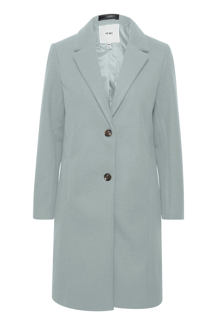 ICHI IHJANNET JA4 Damen Steppmantel Wintermantel Winterjacke Kurzmantel mit Reverskragen und Knöpfen