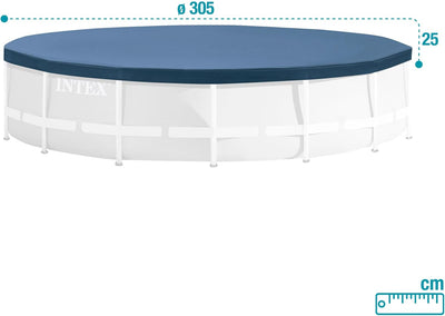 Intex Deluxe Pool Cover - Poolabdeckplane Deluxe - Ø 549cm - Für Ultra Frame Pool 549 Zentimeter, 54
