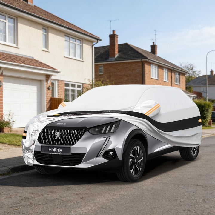 Autoabdeckung SUV Passend für Peugeot 2008（2013-2026） 10 Schichten Vollgarage Auto Abdeckplane 100%