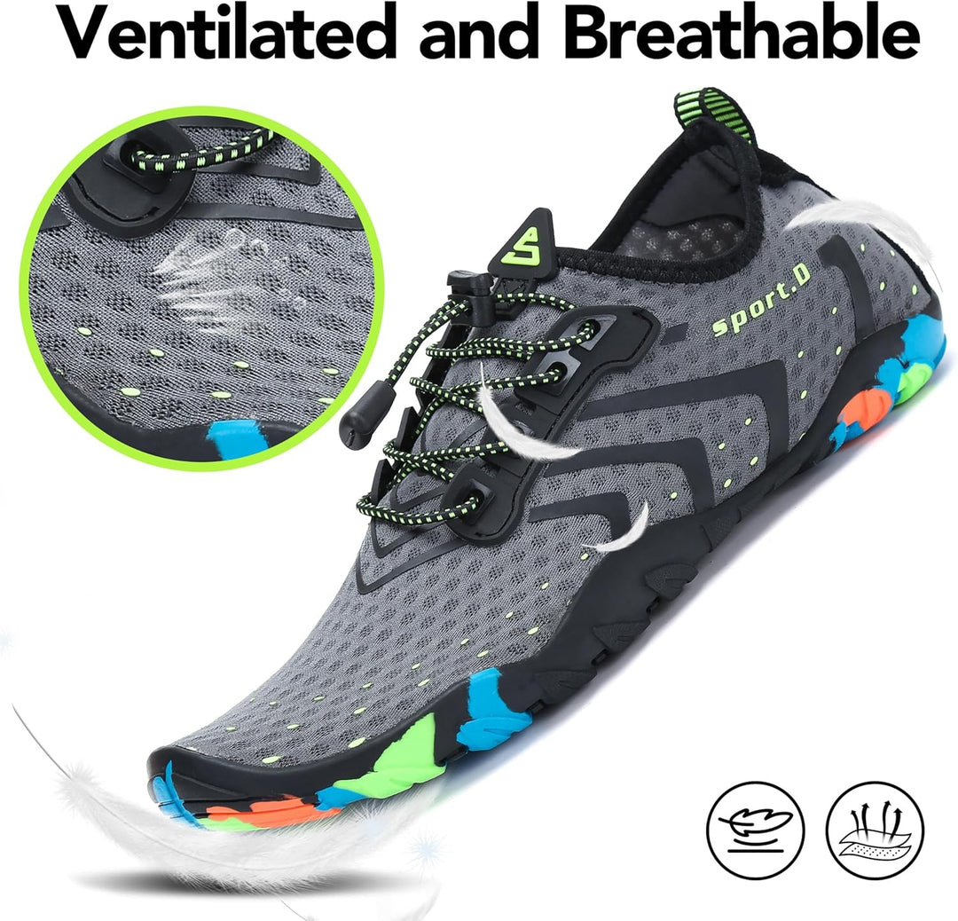 SAGUARO Badeschuhe Strandschuhe Aquaschuhe Wasserschuhe Surfschuhe Schwimmschuhe für Damen Herren Ki