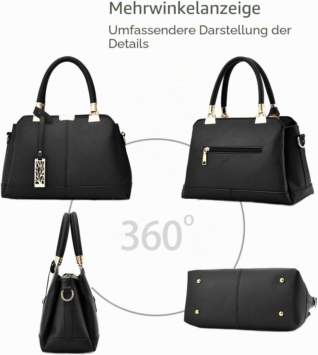 NICOLE & DORIS Damen Handtaschen Elegante Damen Tasche Designe Frauen Umhängetasche PU Weiche Ledert