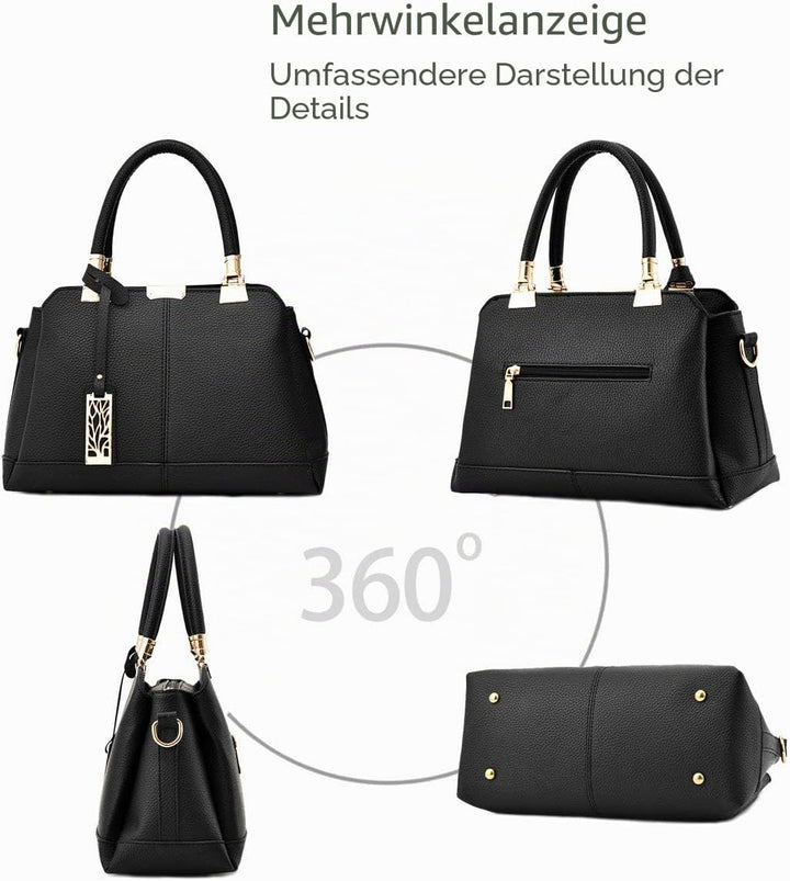 NICOLE & DORIS Damen Handtaschen Elegante Damen Tasche Designe Frauen Umhängetasche PU Weiche Ledert