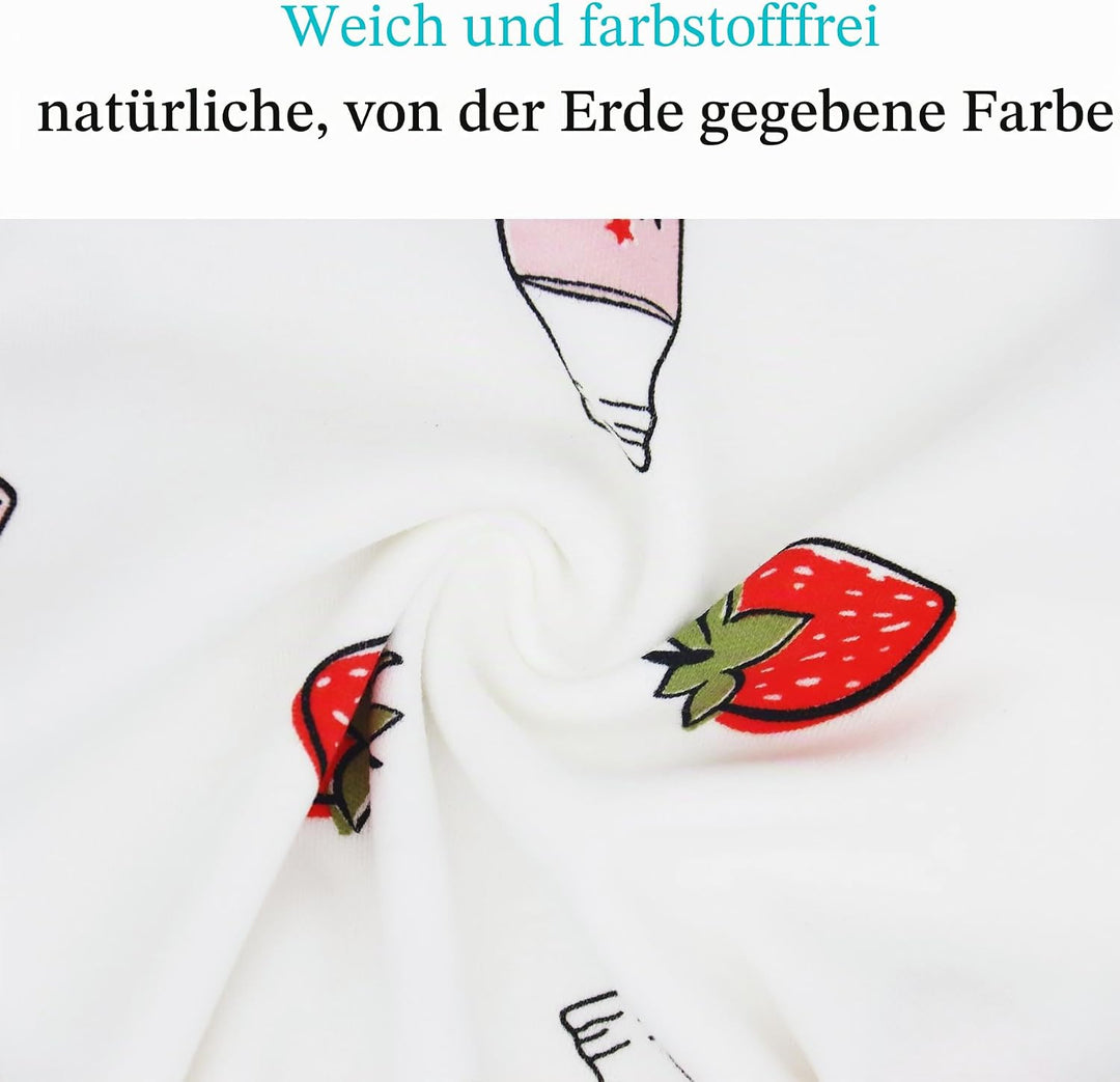 100% Baumwolle Baby Kinder Schlafanzüge Jungen Mädchen Pyjamas Set Langarm Nachtwäsche 1-2 Jahre Erd