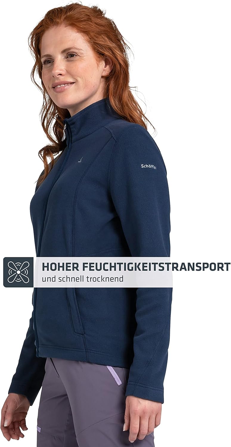 Schöffel Damen Fleece Jacket Leona3, leichte und wärmende Fleecejacke, schnell trocknende Outdoorjac