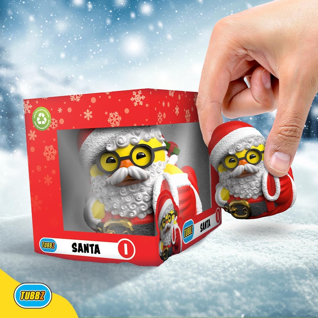 TUBBZ Box-Ausgabe Weihnachtsmann Sammelfigur aus Vinyl in Form Einer Gummiente - Offizielles Numskul