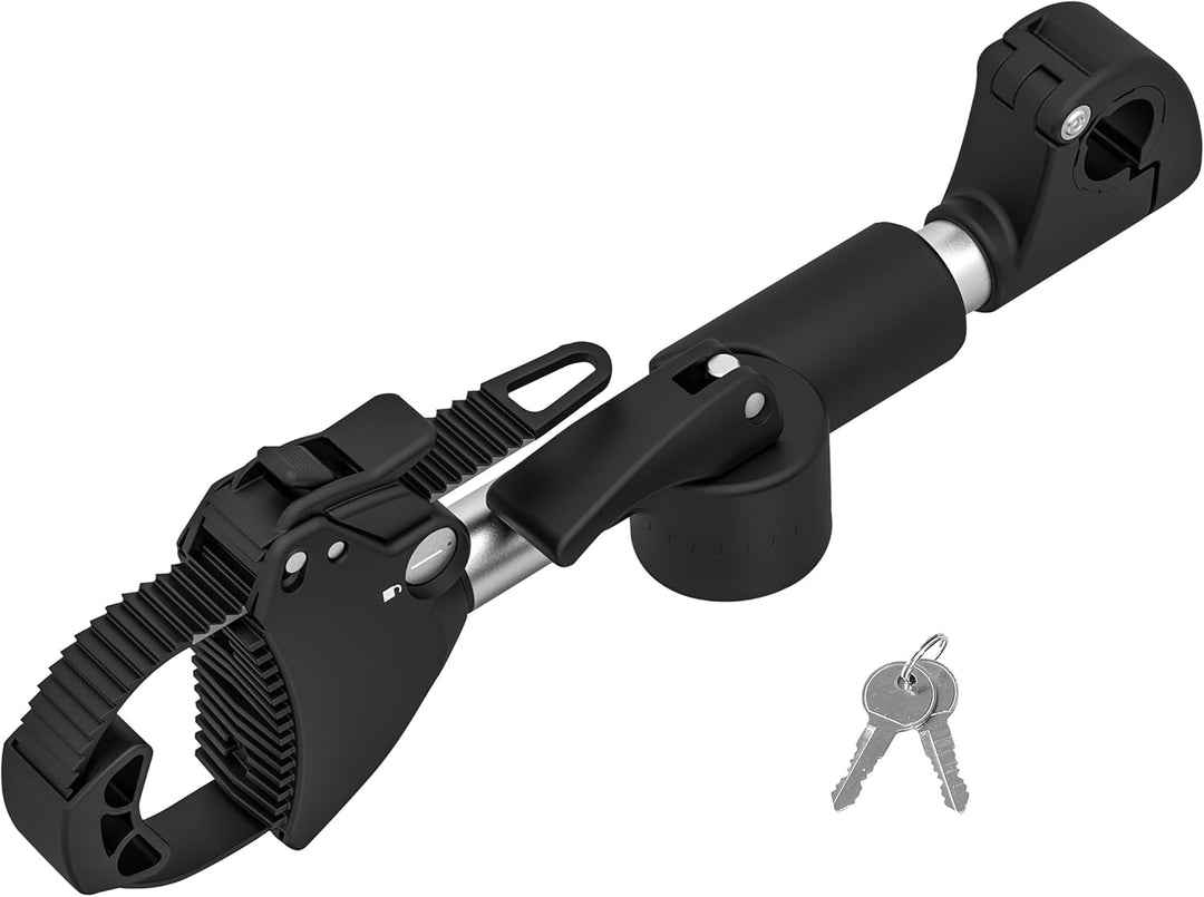 EUFAB 11247 Verstellbarer Strap-Rahmenhalter 27cm, Schwarz/Silber