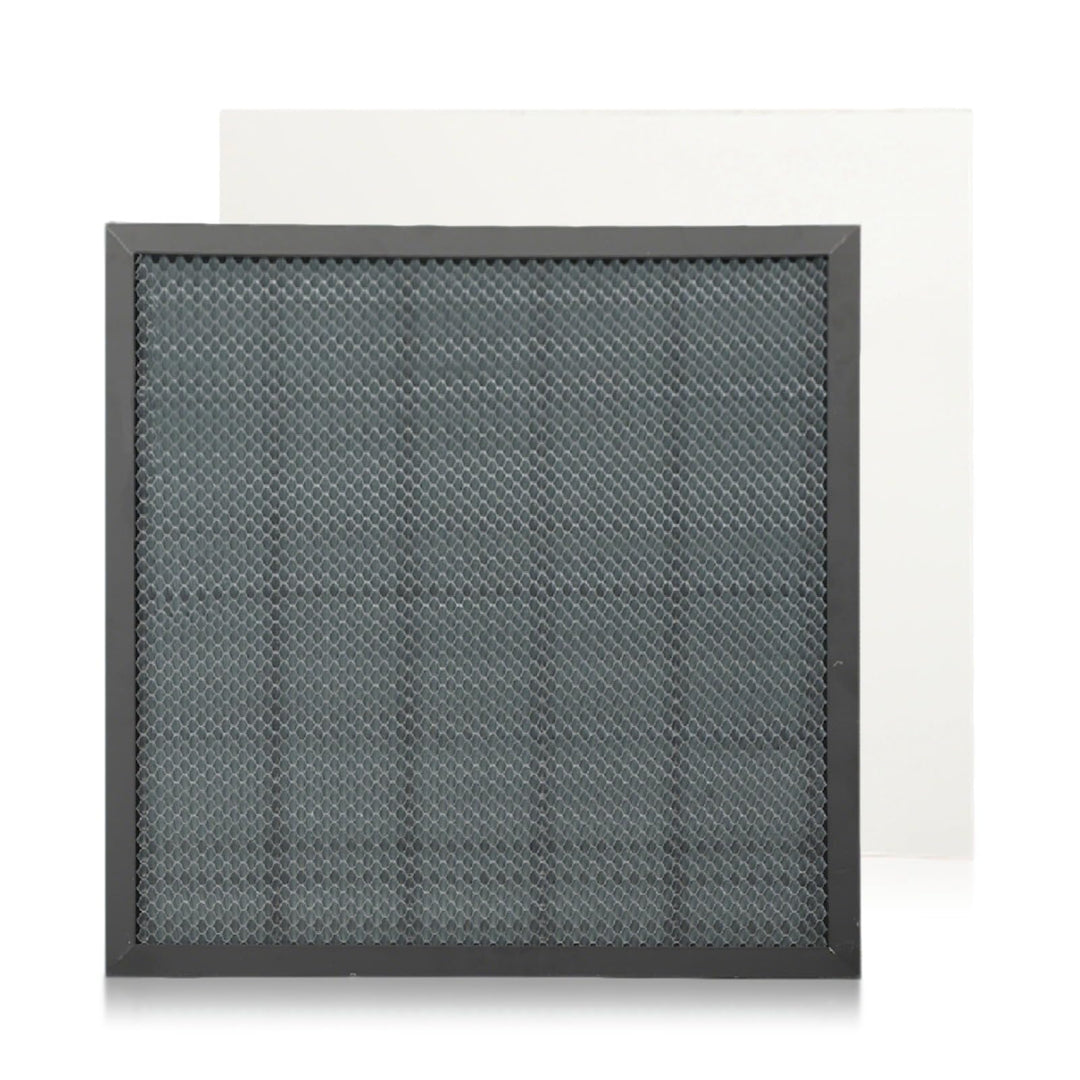 Laser Wabentisch, 400 x 400 x 22 mm Laser Honeycomb Arbeitstisch mit 0.4mm Aluminiumplatte für Deskt