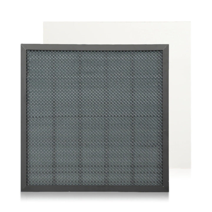 Laser Wabentisch, 400 x 400 x 22 mm Laser Honeycomb Arbeitstisch mit 0.4mm Aluminiumplatte für Deskt