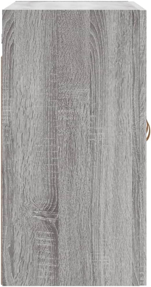 prissent Wandschrank Grau Sonoma 60x31x60 cm Holzwerkstoff Schrank Wandmontage Wohnzimmer Schlafzimm