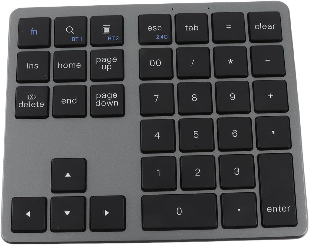 Bewinner Kabelloser Nummernblock mit 35 Tasten, Kabelloser Nummernblock Bluetooth 5.0, Wiederaufladb