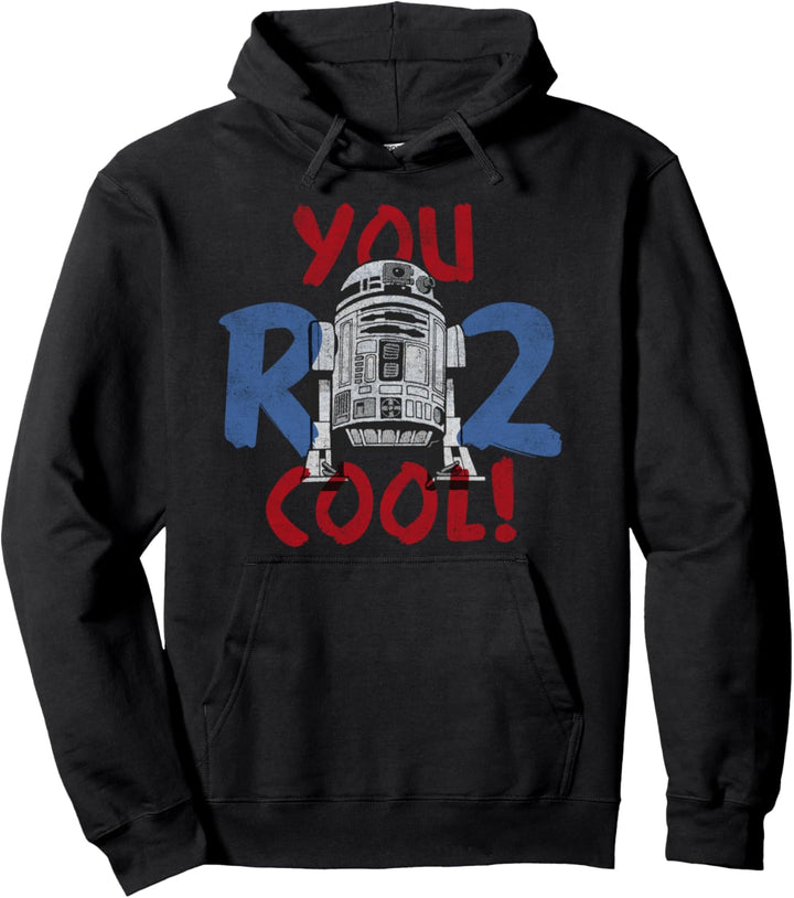 Star Wars R2-D2 You Are Too Cool Pun Text Pullover Hoodie