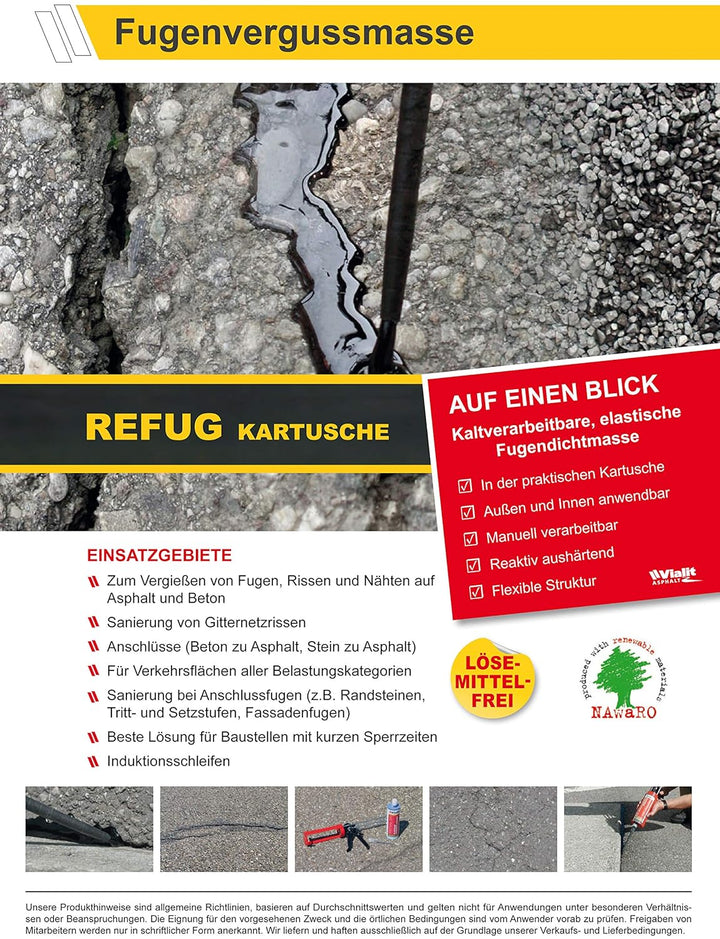 Avenarius Agro Refug Fugen-Dichtmasse Asphalt - Beton reaktiv (2 Stück), 2