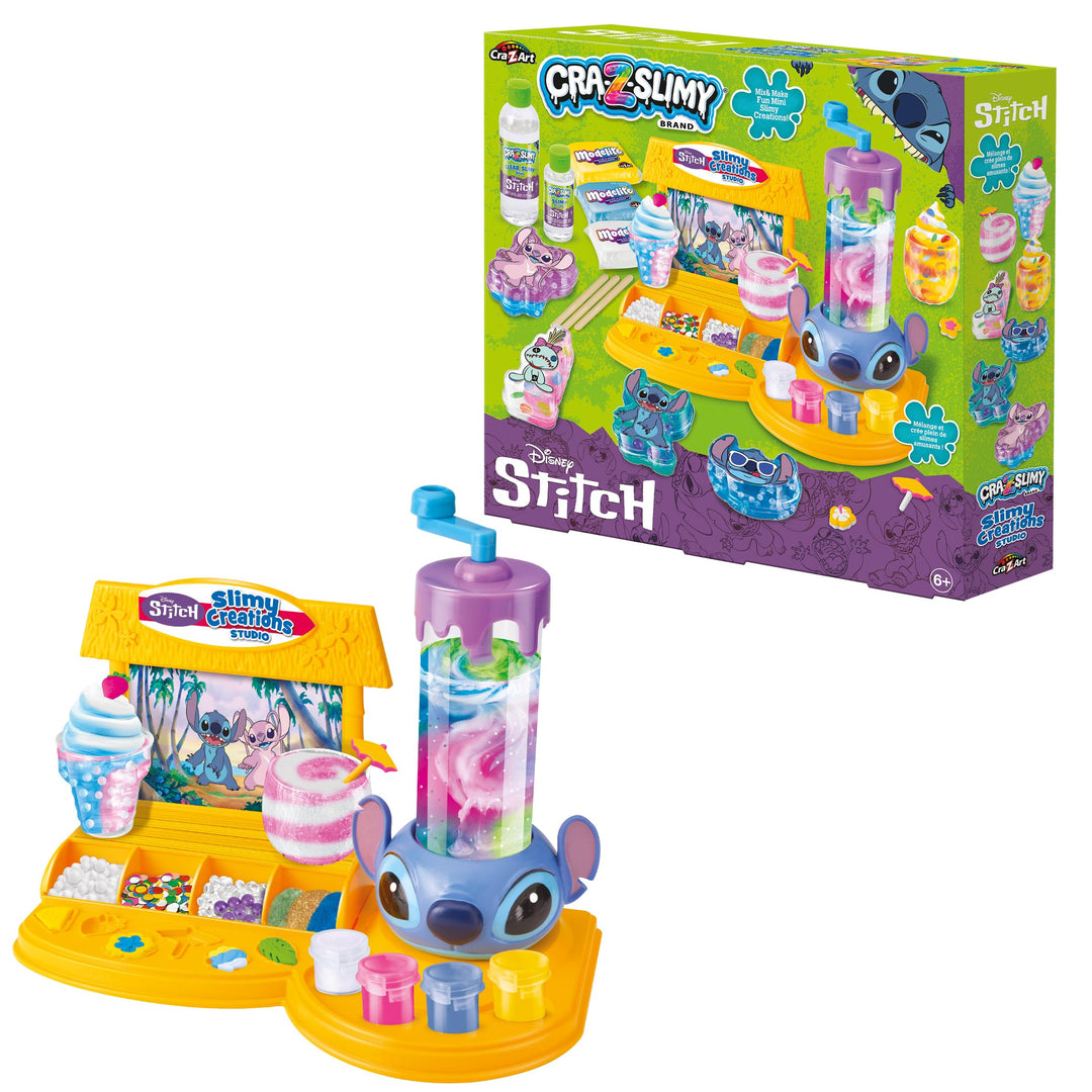 Lexibook, Disney Stitch, Slime Studio Kreation, Weiss Rosa Blau Gelb, CRSLIM51D
