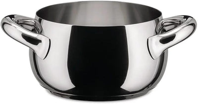 Alessi Mami Set Töpfe, Edelstahl, Silber, 24 cm