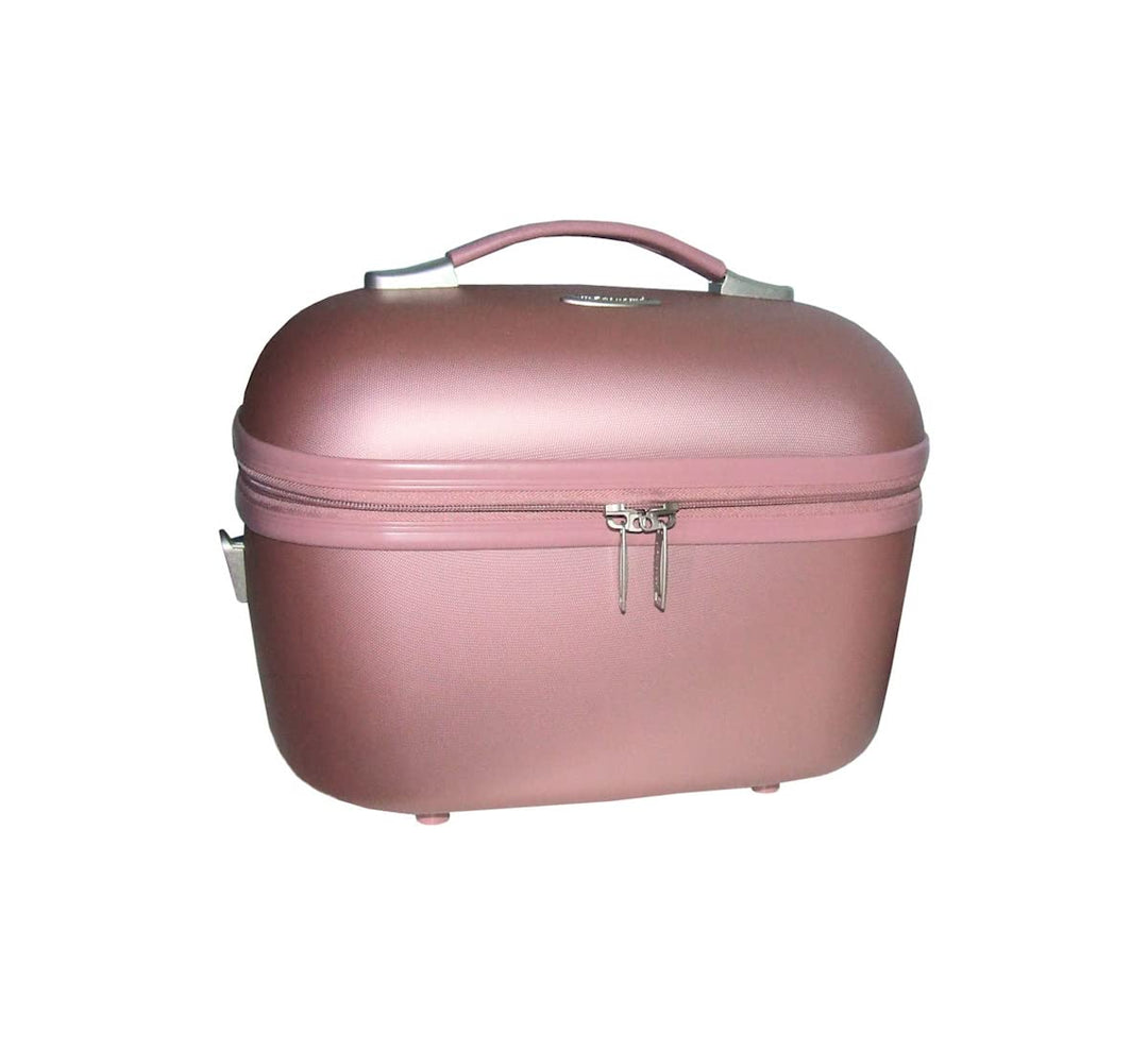 Vanity Case Hartschalenetui mit Griff und Schultergurt, Rosa, Rosa, Kosmetikkoffer und Kulturbeutel,