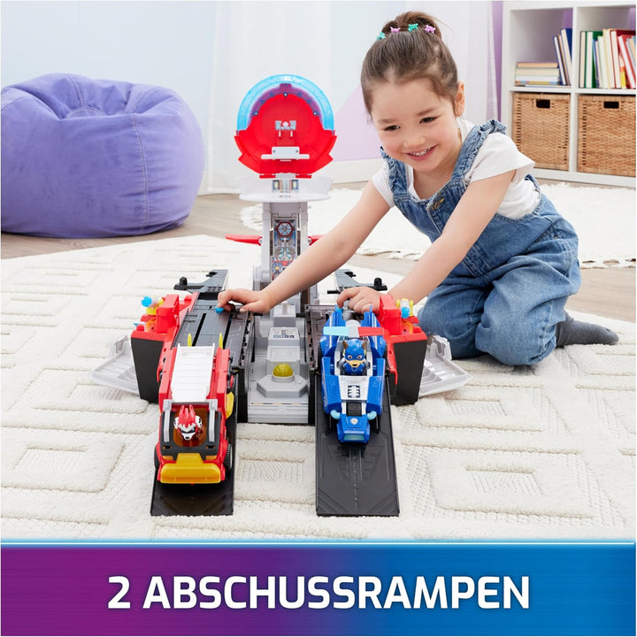 PAW PATROL: Der Mighty Kinofilm, Marine Hauptquartier Spielset, mit Chase Spielfigur und Superhelden