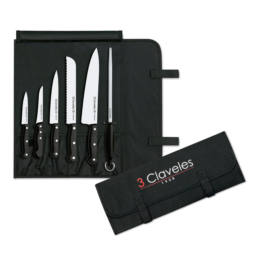 3 Claveles, Alloy Steel, Schwarz, 0 cm Set mit 5 Messern, Set mit 5 Messern