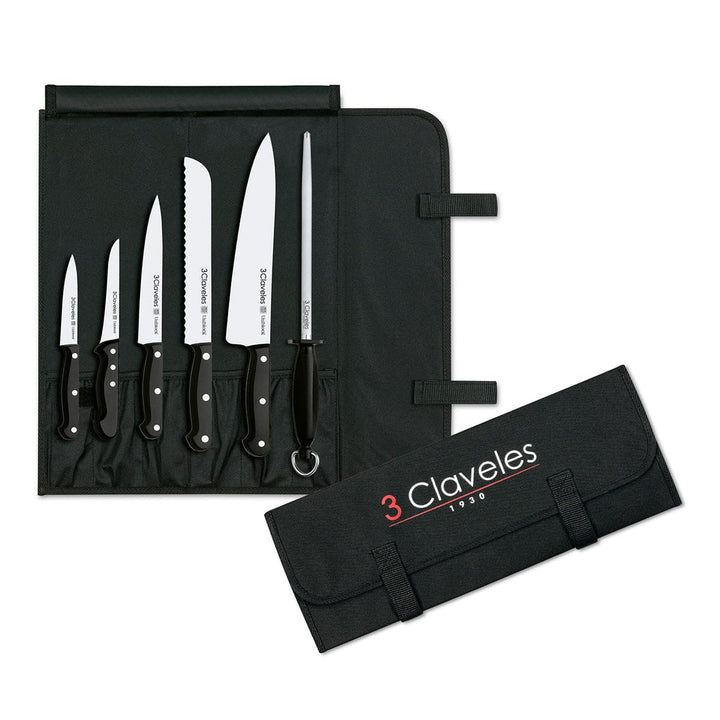 3 Claveles, Alloy Steel, Schwarz, 0 cm Set mit 5 Messern, Set mit 5 Messern