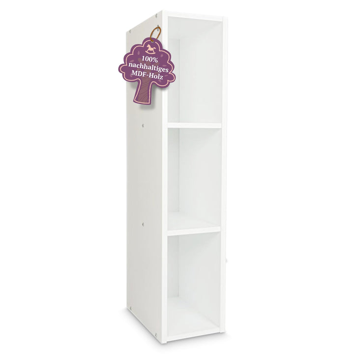 Puckdaddy Moritz | Stauraumregal kompatibel mit IKEA Malm Kommoden | 19x30x75cm | Regal aus Holz in