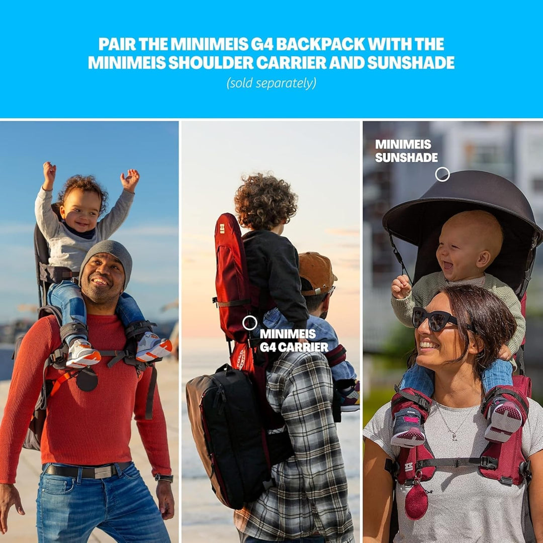 MiniMeis Backpack - der Rucksack passend zur G4 Kinder Schultertrage 28 Liter Anthrazit, 28 Liter An