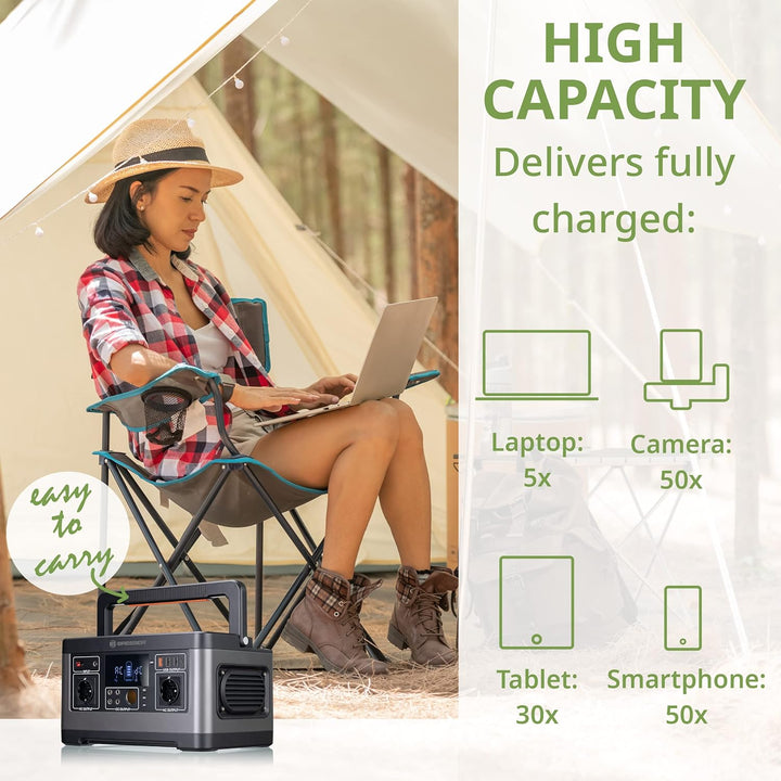 Bresser Mobile Power Station 500 Watt Power Bank für Teleskope oder andere elektronische Geräte mit