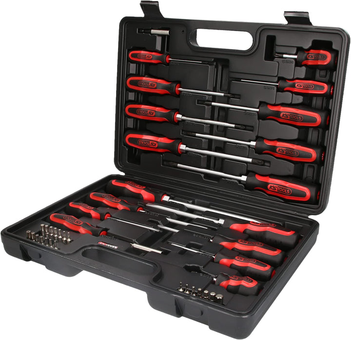 KS Tools 159.0100 ERGOTORQUEplus Schraubendreher- und Bit-Satz, 39-teilig