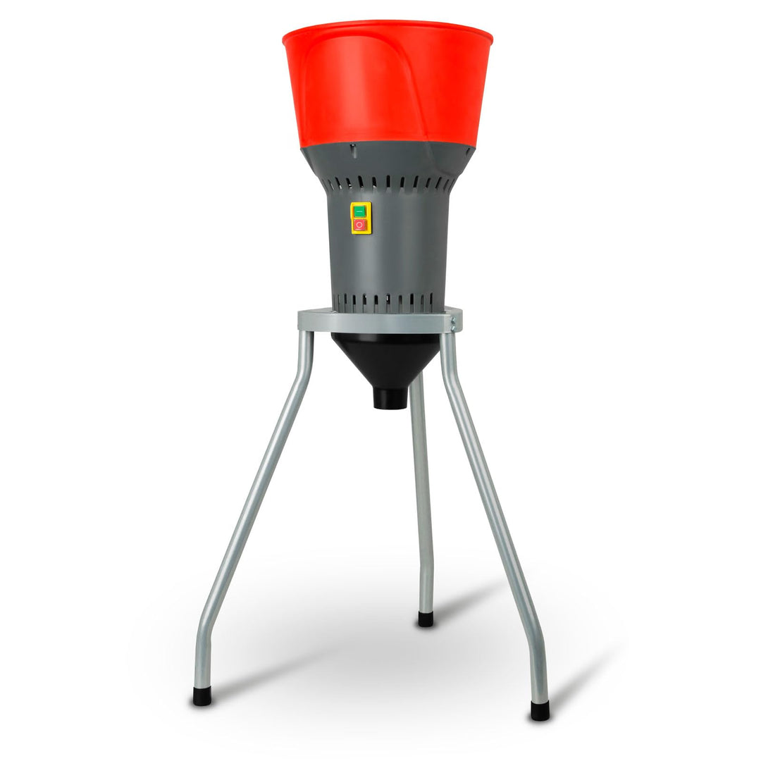 EBERTH Elektrische Getreidemühle mit Standfuss, 1300 Watt Elektromotor, 13L Einfülltrichter, 400 kg/