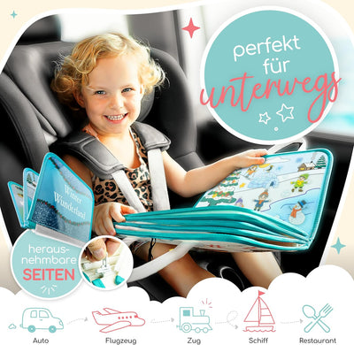 zoula kidz® Stickerbuch ab 3 Jahre - hochwertige, Wiederverwendbare Sticker ohne Klebstoff - Sticker