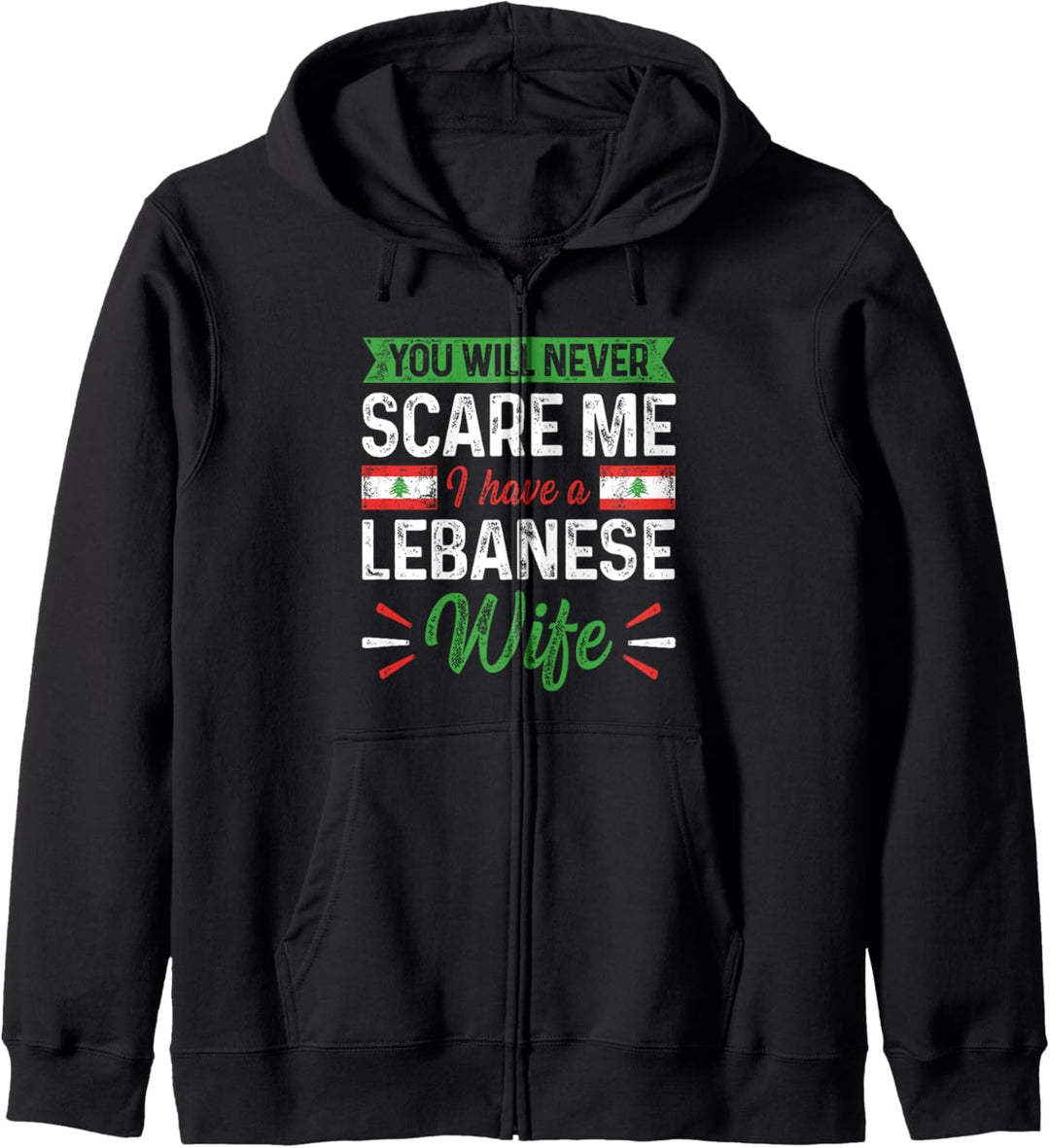 Libanon Libanesische Wurzeln Libanesisches Erbe Stolze Libanesische Flagge Kapuzenjacke