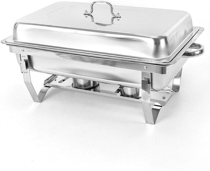 9L Warmhaltebehälter Speisewärmer Edelstahl, Buffetwärmer Faltbarer,Catering-Wärmer-Set,Fassungsverm