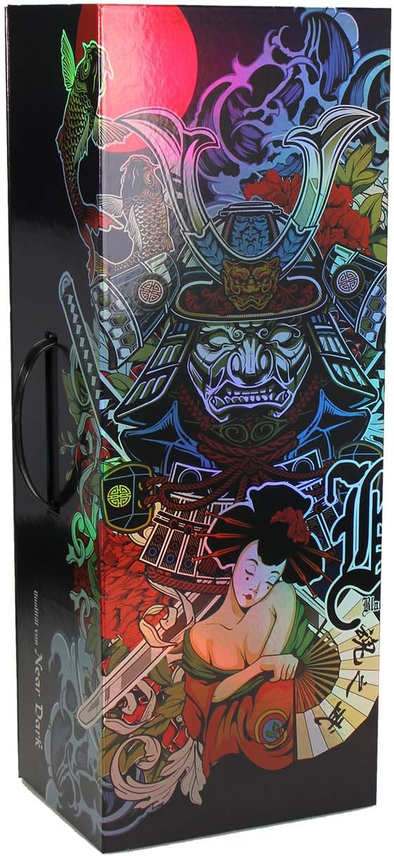 Black Leaf Kofferbong Perko RONIN + GEISHA - 10-Arm Perkolator, 7 mm Borosilikatglas, Ice, 50 cm hoc