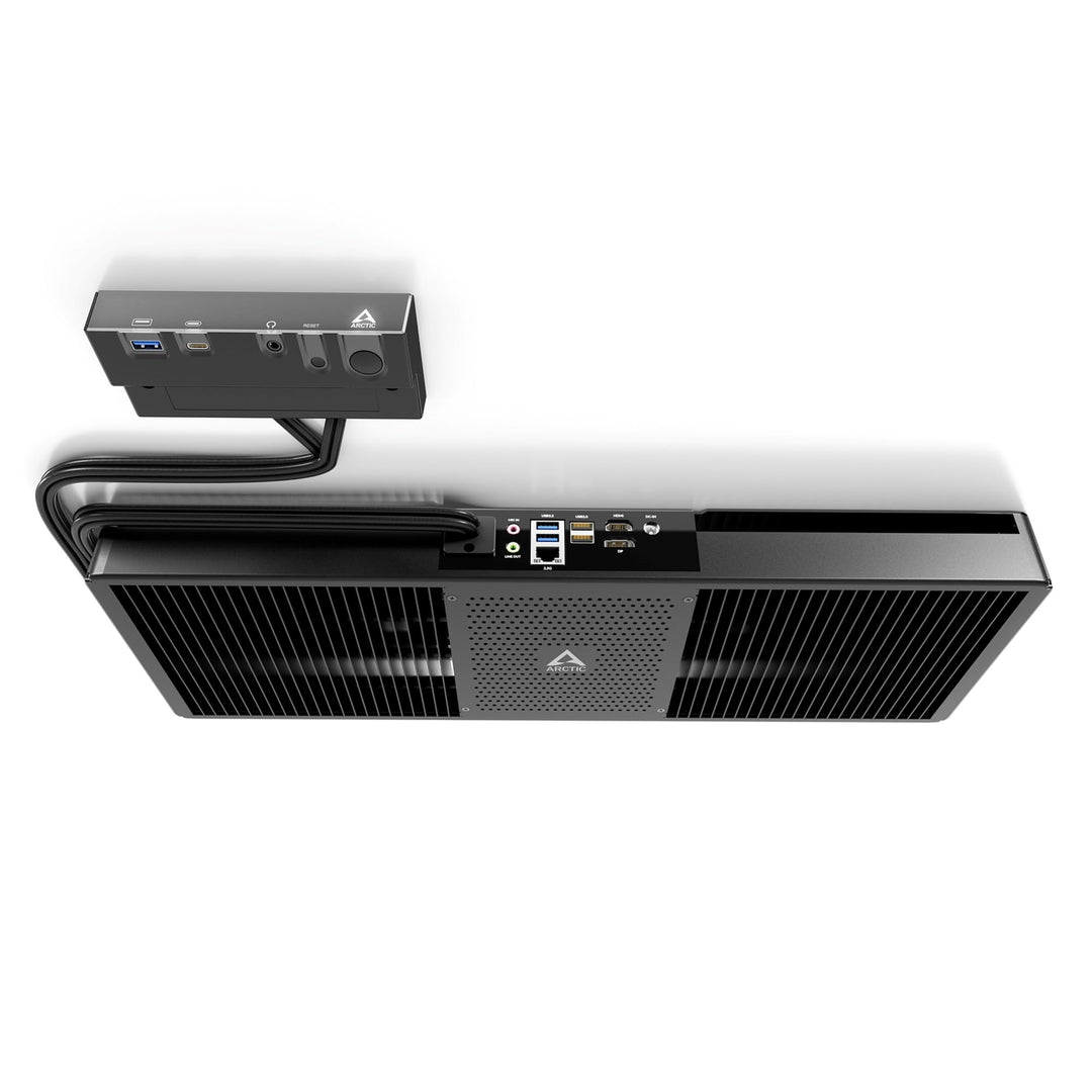 ARCTIC Senza 5500GT - Passiv gekühlter, lautloser PC zur Montage unter dem Tisch, Windows 11 Home, A