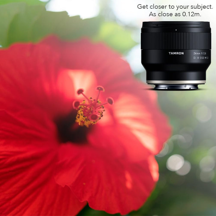 Tamron 24mm F/2.8 Di III OSD M1:2 Objektiv für Sony Full Frame/APS-C E-Mount spiegellose Kamera schw