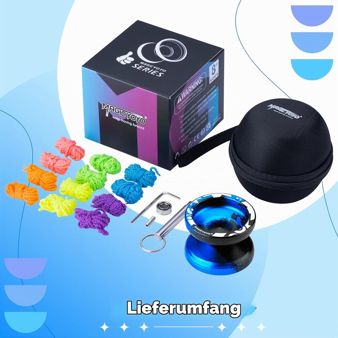 MAGICYOYO Professionelles JoJo V3 Responsive Yoyo für Kinder, Dual Purpose Yo Yo mit Unresponsive Jo