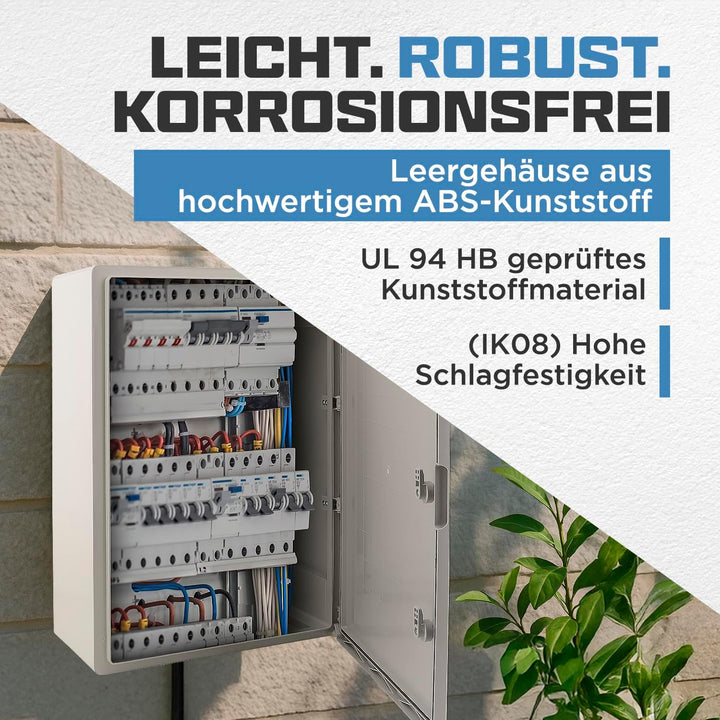 BOXEXPERT Verteilerkasten aussen IP65 ABS Kunststoff 700x500x250mm Serie Fleet wasserdicht Schaltsch