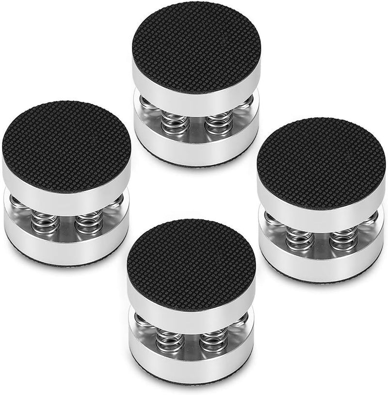 Nobsound 4PCS Silver Aluminum Spring Speakers Spikes Isolation Stand for HiFi Amplifiers