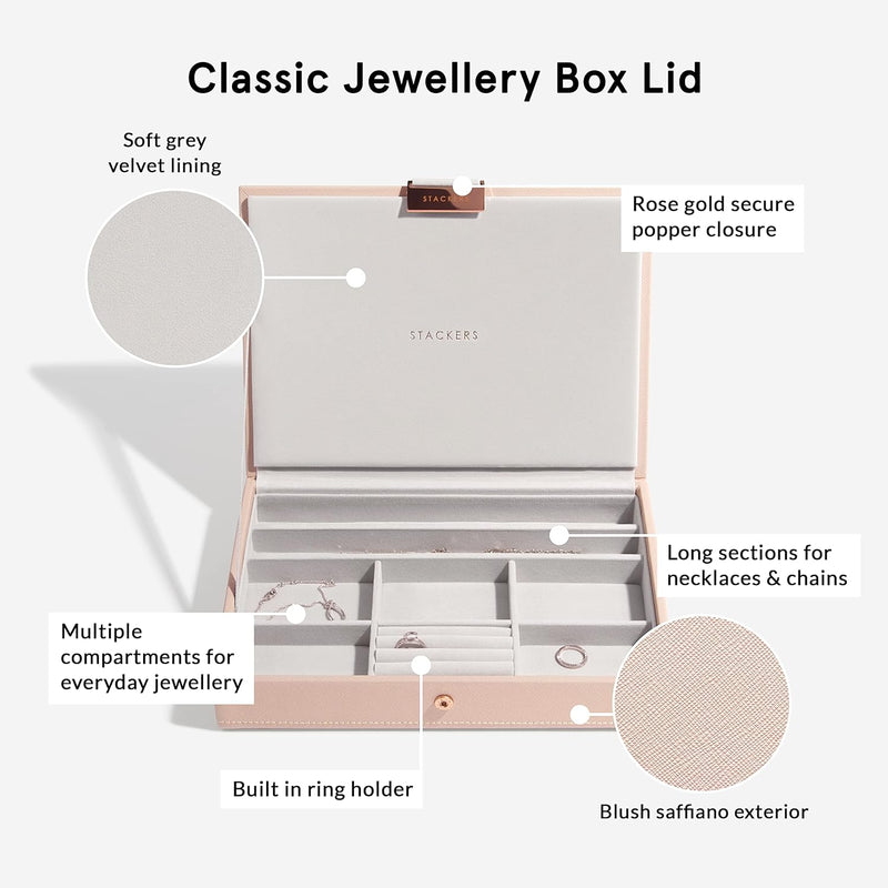 Stackers Blush Klassisch Schmuckschatulle - 3 Blush Pink, Blush Pink