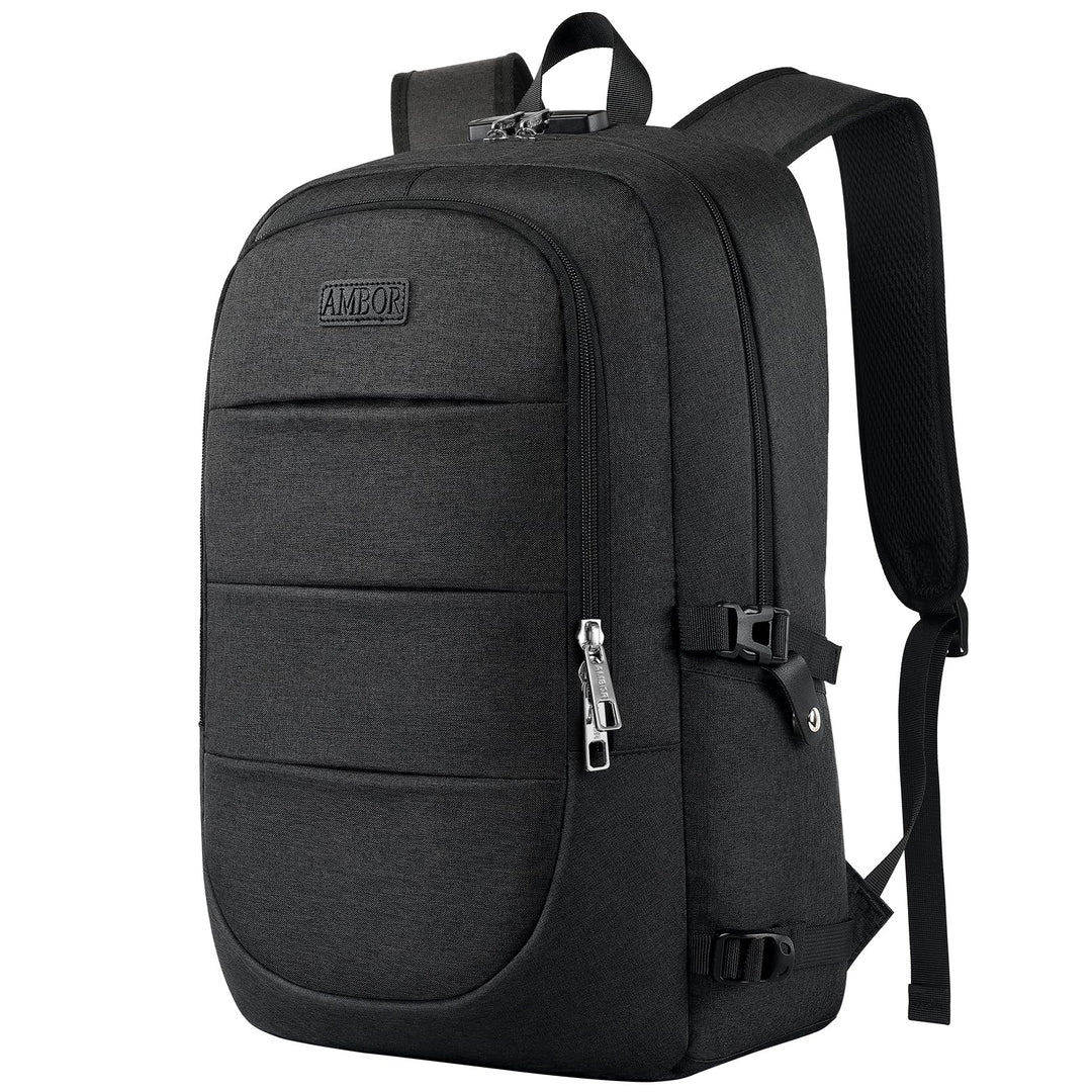 AMBOR Laptop Rucksack Herren mit Passwort Lock Rucksack Damen Anti-Diebstahl Rucksack für 18,4 Zoll