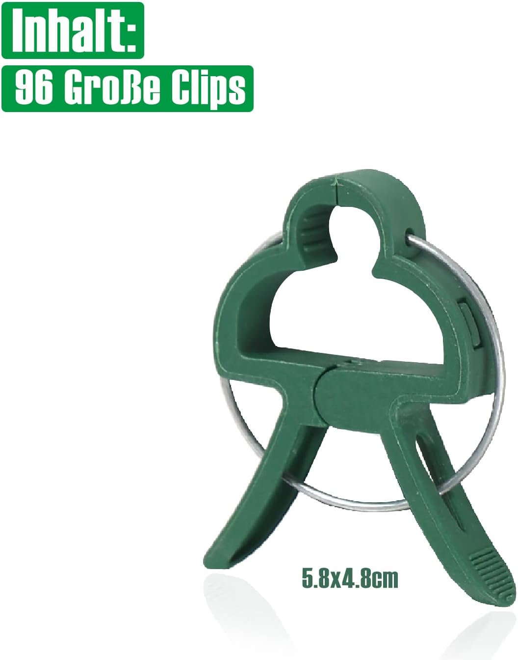 96 Stück Pflanzenclips für Tomaten, Gurken, Kletterrosen und andere Rankpflanzen, Stabile Hochwertig