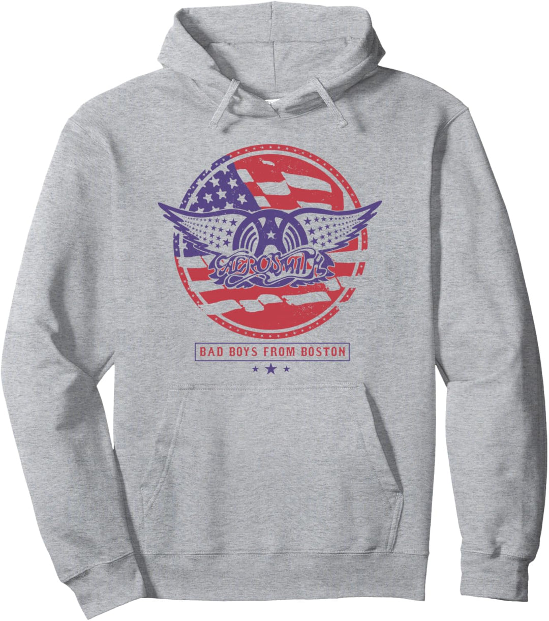 Aerosmith - Rot, Weiss & Boston Pullover Hoodie