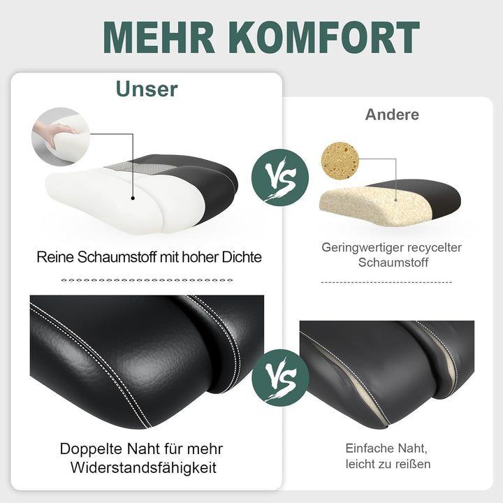 BASETBL, ergonomischer Bürostuhl, PU-Leder, Schreibtischstuhl, Arbeitsstuhl, Gaming-Stuhl mit hoher