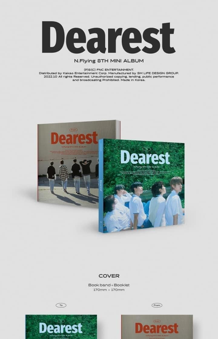 N.Flying Dearest 8th Mini-Album von Version CD, 92p Booklet, 1p 3Cut Photo, 1p Postkarte, 1p Einheit