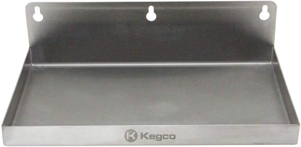 Kegco SEDP-106 Abtropfschale, Edelstahl 25,4 cm, 25,4 cm