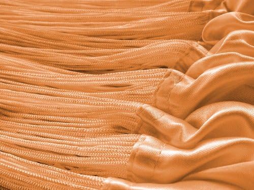 Kaikoon Fadenvorhang Fadenstore Messe B1 schwer entflammbar 90 cm x 240 cm (BxH) orange
