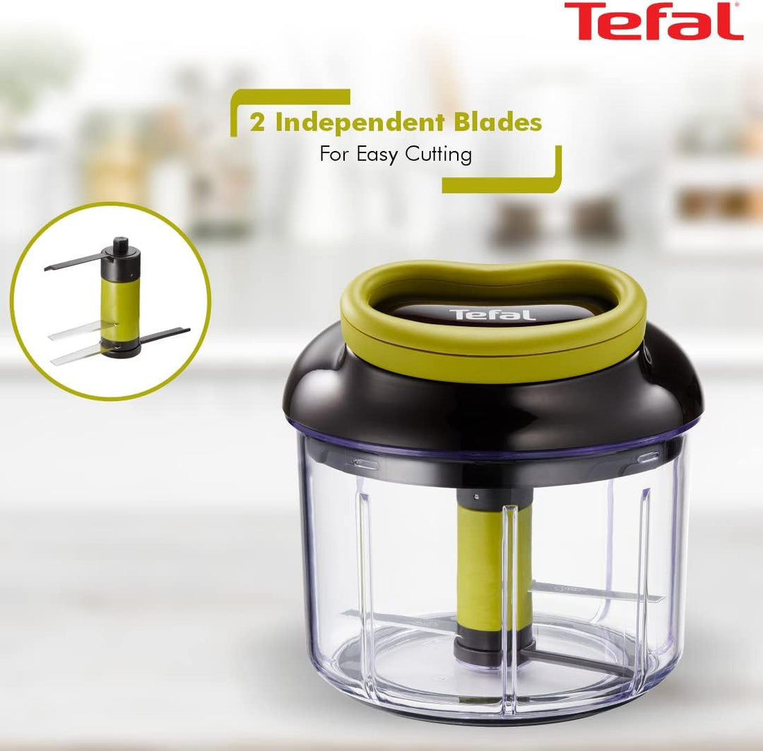 Jamie Oliver by Tefal K1644344 Chop & Shaker | Fassungsvermögen: 450 ml | weiss/blau & K13204 Ingeni