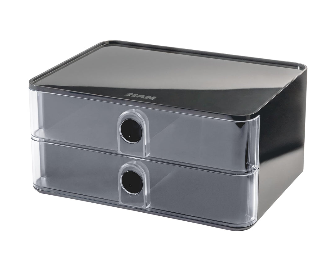HAN Schubladenbox Allison SMART-BOX mit 2 Schubladen und Trennwand, Kabelführung, stapelbar, Utensil