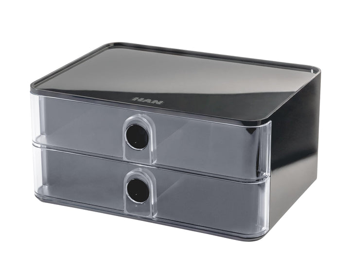 HAN Schubladenbox Allison SMART-BOX mit 2 Schubladen und Trennwand, Kabelführung, stapelbar, Utensil