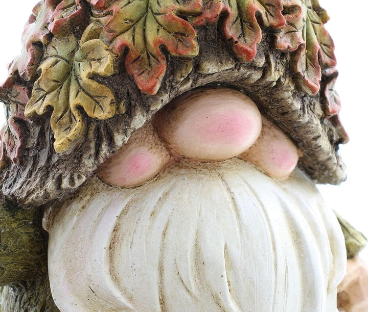 Dekoleidenschaft Herbstwichtel 51 cm hoch, mit Laterne für 1 Teelicht, Dekofigur für Draussen, Wicht