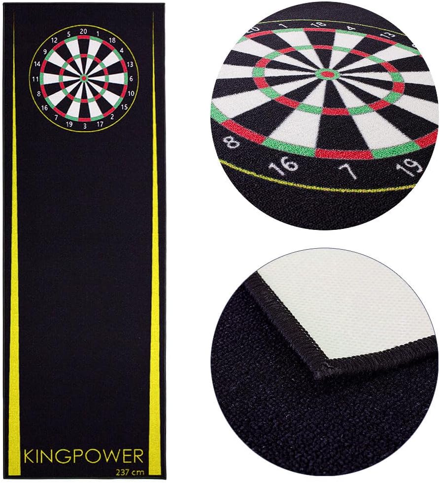 Kingpower Dart Teppich Gelb Matte Steeldart Dartpfeile Dartboard Zubehör Dartteppich Target Oche Dar